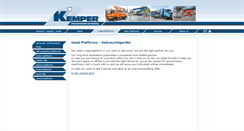 Desktop Screenshot of kemper-baumaschinen.de